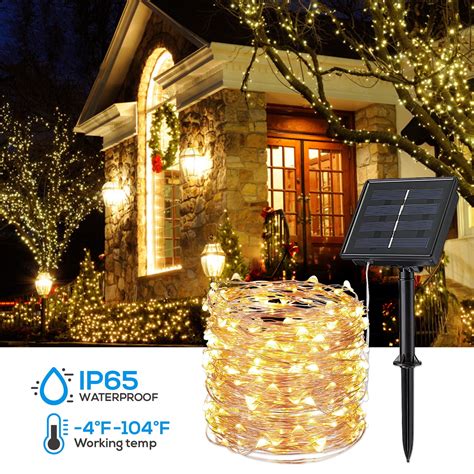Torchstar Led Solar String Lights For Patio Waterproof Outdoor String