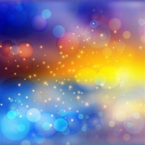 Premium Vector Bokeh Lights Effect On Colorful Gradient Background
