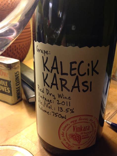 Vigna Uva Vino Vinkara Kalecik Karasi 2011 Turkey Dry Wine Wine Grapes