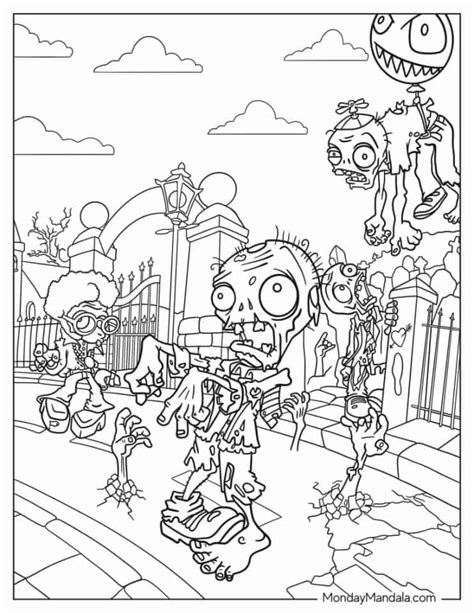 34 Plant Vs Zombies Coloring Pages Free Pdf Printables