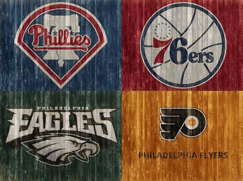 Philadelphia Sports Teams Mixed Media By Dan Sproul