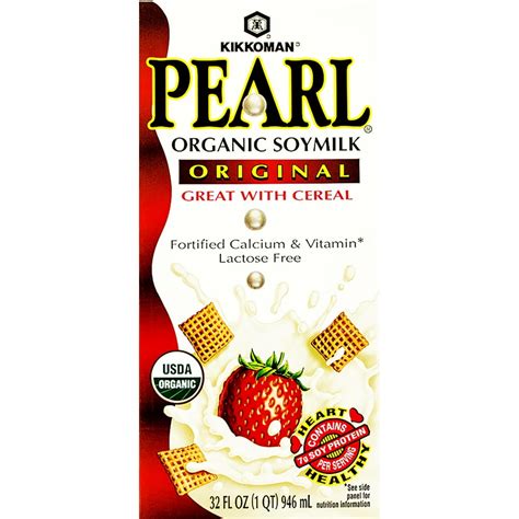 Kikkoman Original Pearl Organic Soy Milk 32 Fl Oz