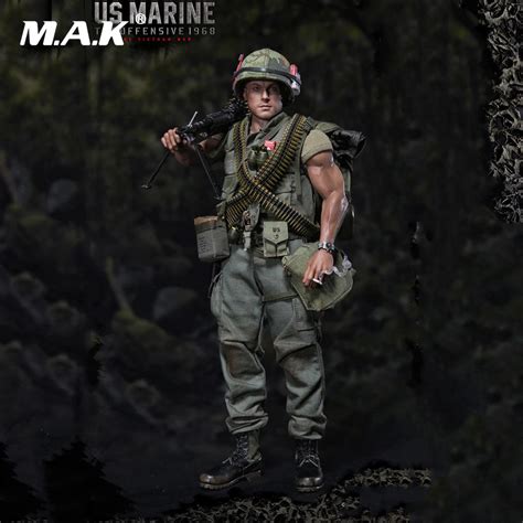 16 Scale Tet Offensive 1968 Us Marine Vietnam War Figure Model With