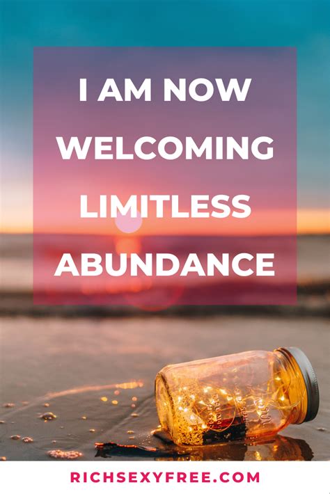 I Am Welcoming Limitless Abundance Wealth Prosperity Affirmation