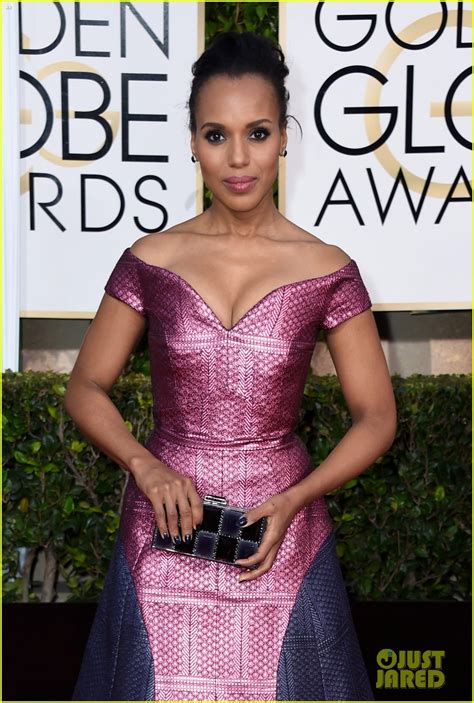 Kerry Washington Stuns In Two Toned Dress At Golden Globes Photo Kerry