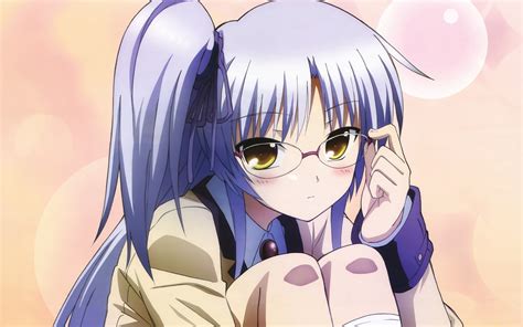 Female Blue Haired Anime Character With Glasses Hd Wallpaper