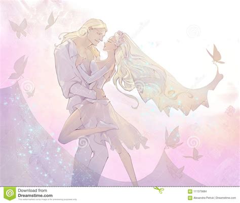 Anime images stock photos vectors shutterstock. Couple Aesthetic Cartoon Blonde : Couple Wallpaper Cartoon Korean #coupleswholift ...