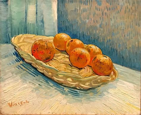 Vincent Van Gogh Still Life With Basket And Six Oranges Arthipo