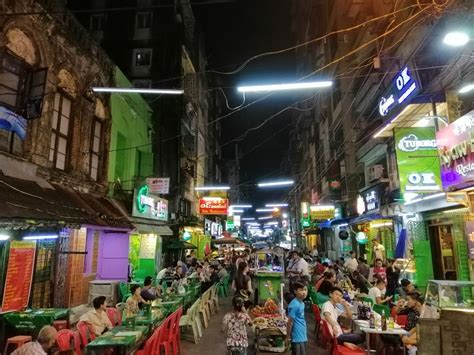 19th Street Yangon Night Life Asia Travel