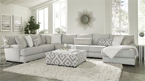 Gray Sectional Sofa With Chaise Lounge Baci Living Room