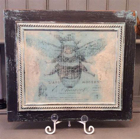 Vintage French Bee Sign Rustic Upcycled And Shabby French