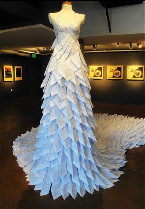 25 Best Creative Paper Dresses Images On Pinterest Paper Dresses