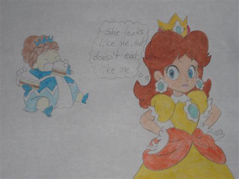 Daisy Meets The Other Fat Princess By Rabbidlover01 On Deviantart