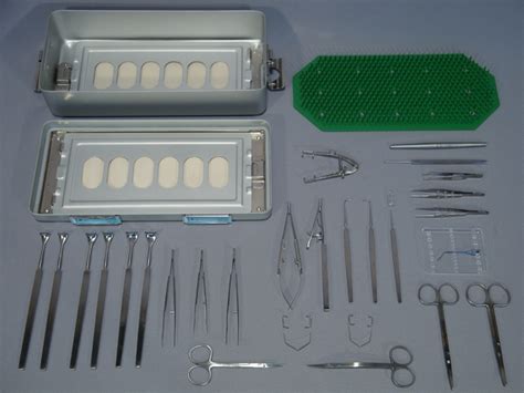 Set Ophthalmic Trauma Complementary Instruments Standard Products