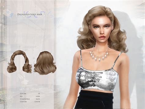 The Sims Resource Wings Er0120 Dignified Curly Hair
