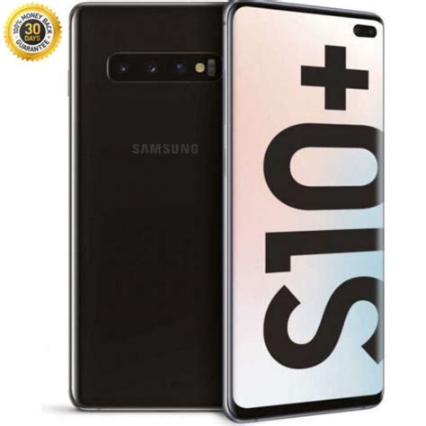 Samsung Galaxy S10 Plus G975u Black Unlocked Verizon Atandt T Mobile Open Box A Ebay