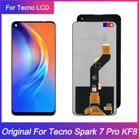 new lcd screen for tecno spark 7 pro kf8 display and touch screen digitizer assembly kf8 lcd