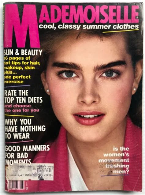 Vintage Mademoiselle Magazine May 1982 Brooke Shields Cover The Go Gos