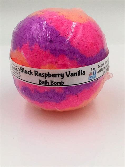 Black Raspberry Vanillabath Bomb Bath Fizzie Bath Fizzy Etsy Black