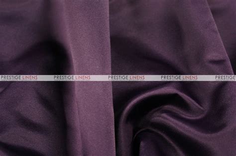 Lamour Matte Satin Fabric By The Yard 1034 Plum Prestige Linens