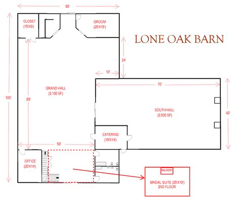 Floor Plan Lone Oak Barn Barn Plans Barn Wedding Venue