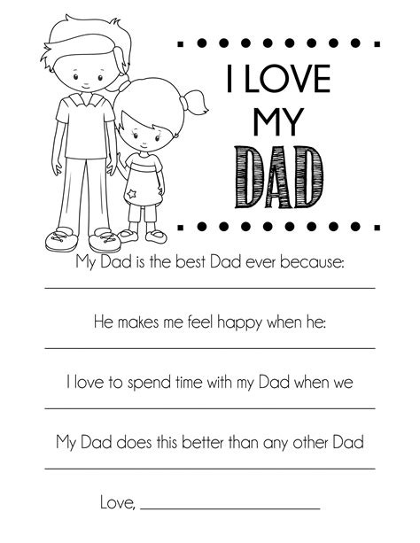 I Love My Dad Fathers Day Printable My Upside Down Umbrella