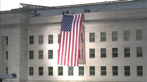 Pentagon Unfurls Flag For 911 Anniversary