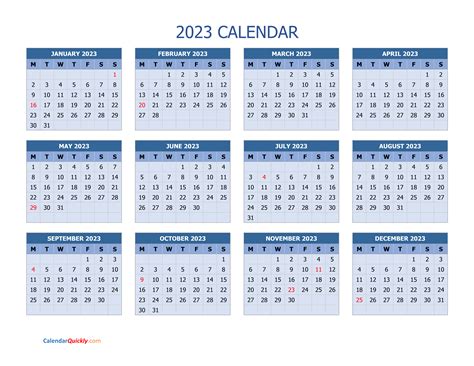 Free Printable Calendar 2023 2023