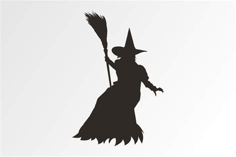 Witch Silhouette Svg Gráfico Por Ap · Creative Fabrica