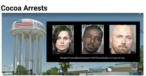 What the neighborhood is best for. Cocoa: Recent Arrests and Crime News