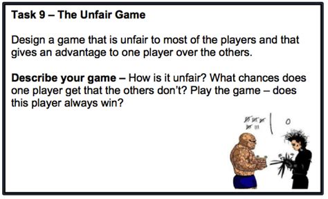 The Unfair Game Template Free