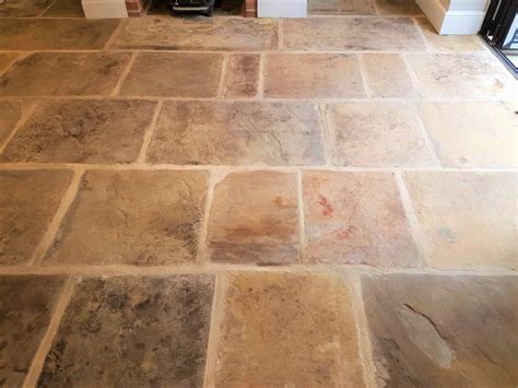 Deep Cleaning And Sealing Reclaimed Flagstones In Harrogate North
