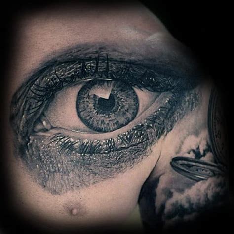 50 Realistic Eye Tattoo Designs For Men Visionary Ink Ideas