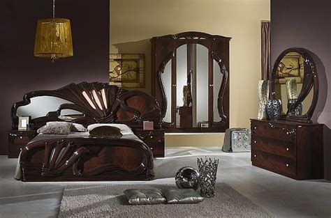 W22 x d17 x h21dresser: Mahogany gloss bedroom furniture from Italy | Italian ...