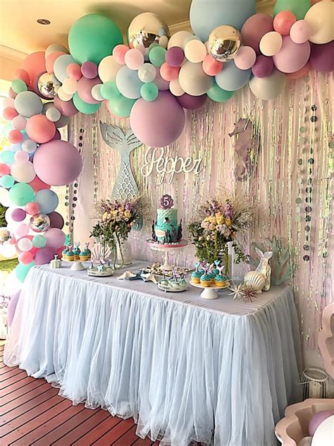 Mermaid Theme Party Supplies - Lifes Little Celebration One day she came out over the sea to roam the upper world of sea.