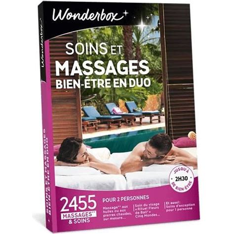 Wonderbox Coffret Cadeau Soins Et Massages Bien être En Duo 2455 Activités Bien être