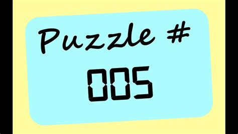 Puzzle 5 Prime Numbers Youtube