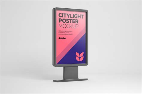Citylight Poster Mockup Set Free Behance