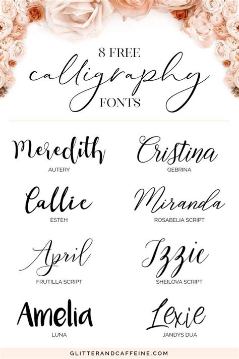 Printable Calligraphy Fonts Free Printable Templates