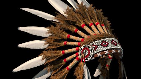 Artstation Native American Headdress Indian Comanche Tribal Bonnet