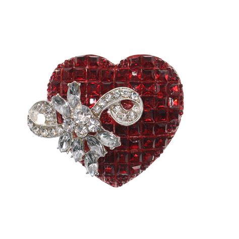 50100pcs Sparkly Valentines Day T Red Heart With Bow Shaped