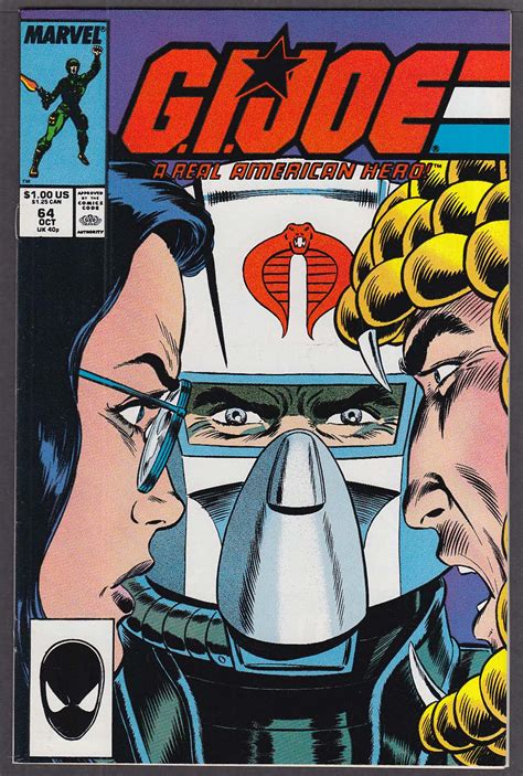 Gi Joe 64 Marvel Comic Book 10 1987