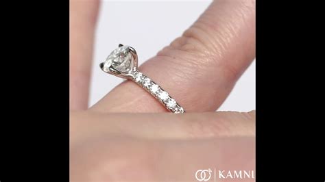 1 98ct round brilliant cut diamond set in an 18k white gold 4 prong solitaire setting youtube