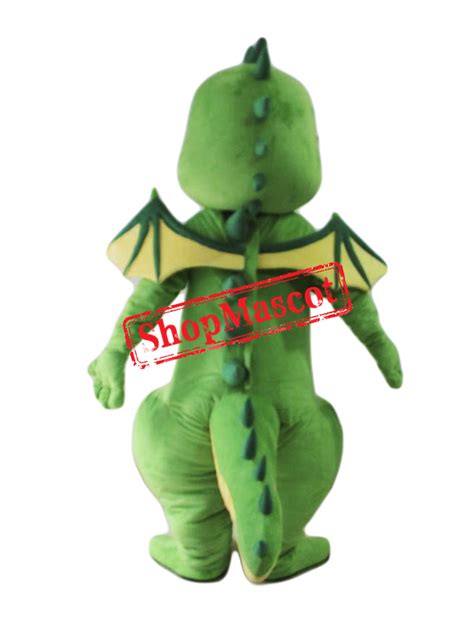Top Quality Lightweight Green Dragon Mascot Costume
