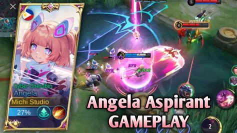 angela aspirant gameplay cyber cherubin 🎀🌸🎀 youtube