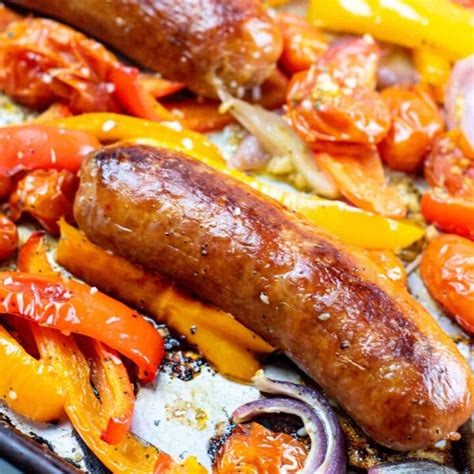 Sheet Pan Sausage And Veggies Far From Normal