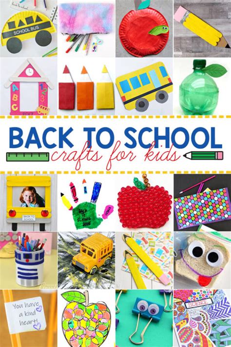 50 Fun Back To School Crafts For Kids To Celebrate The First Day Of School