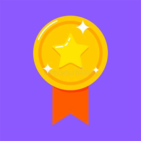 3d Gold Medal With Star And Ribbon Winner Award Icon Best Choice