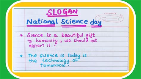 10 Best Slogan On National Science Day In Englishscience Day Slogan