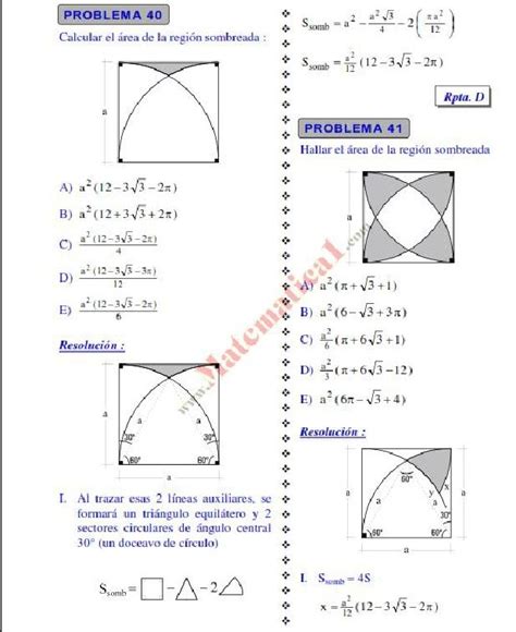 Álbumes 102 Foto Problemas Que Impliquen El Calculo De Areas De